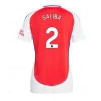 Dres Arsenal William Saliba #2 Domáci pre Ženy 2024-25 Krátky Rukáv